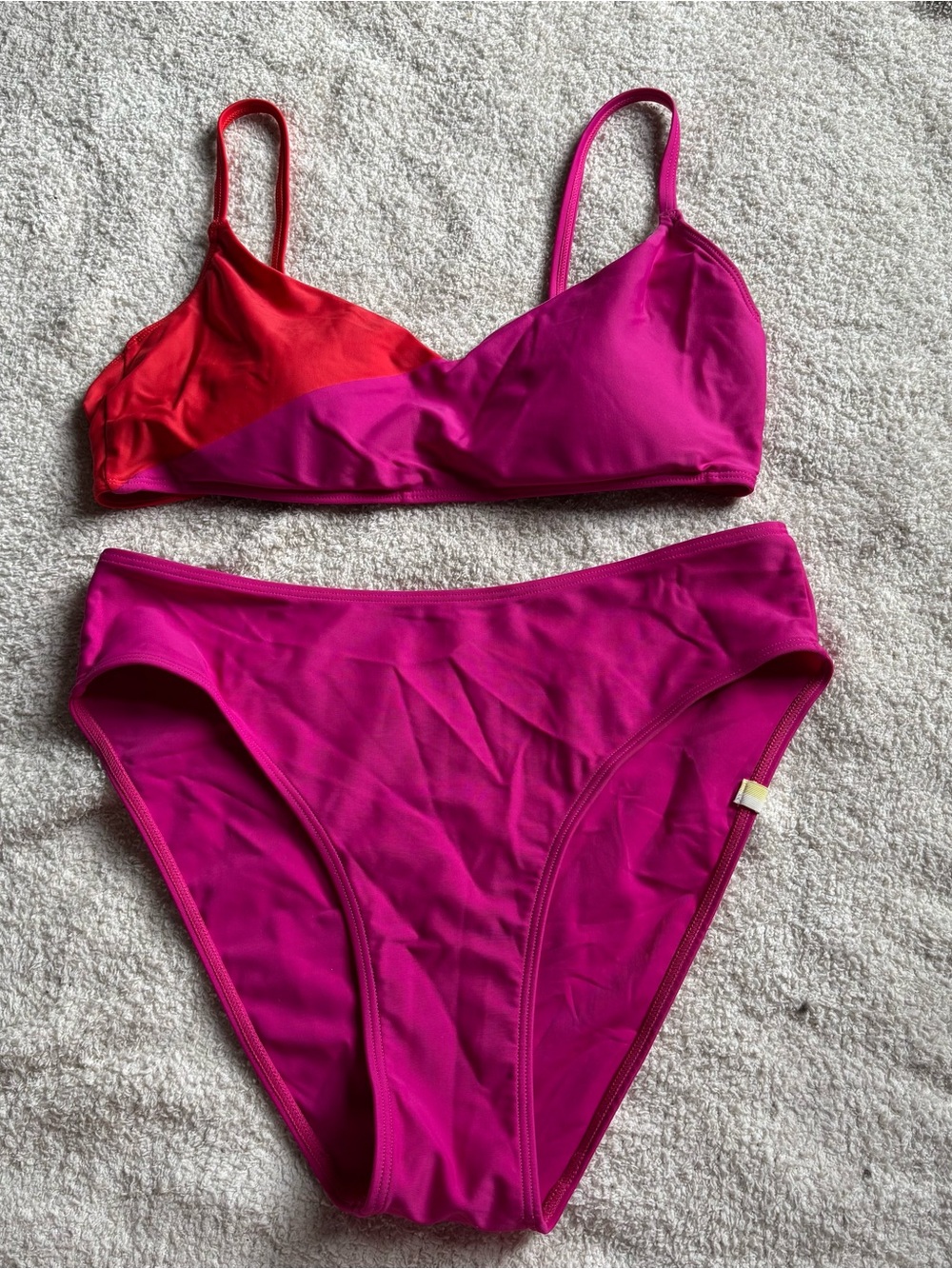 summersalt Magenta & Red Two-Piece Bikini